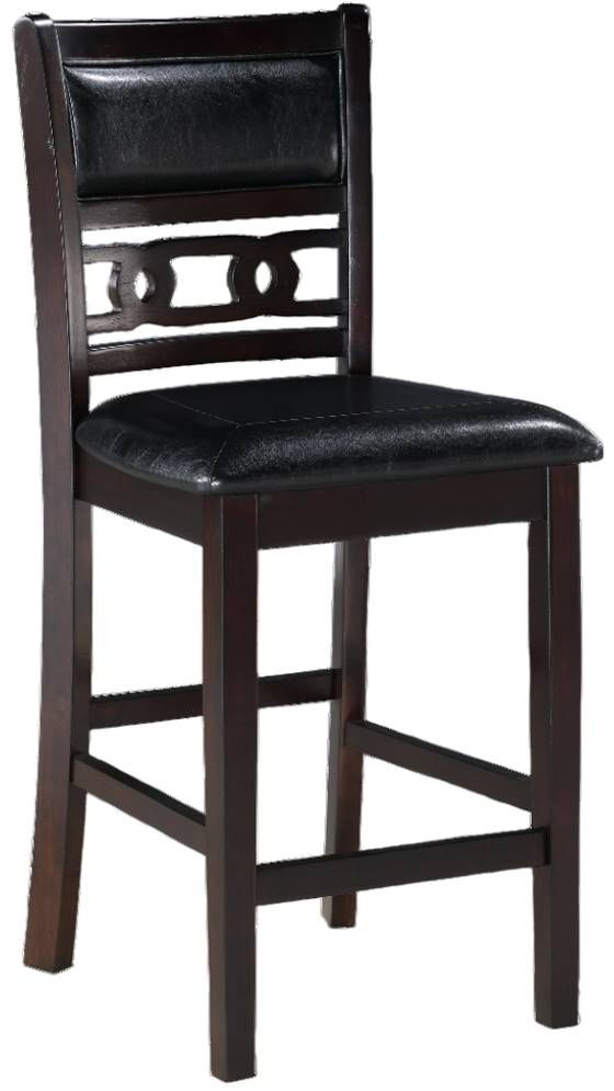 New Classic® Home Furnishings Gia 3-Piece Ebony Drop Leaf Counter Height Dining Set-3