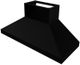 Vent-A-Hood® 66" Black Euro-Style Wall Mount Range Hood-2