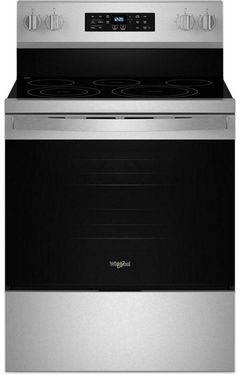 Whirlpool® 30" Fingerprint Resistant Stainless Steel Freestanding Electric Range