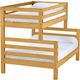 Crate Designs™ Furniture Classic Twin/Full Tall Ladder End Bunk Bed-0