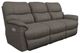 La-Z-Boy® Trouper Gray Leather Power Reclining Sofa with Headrest and Lumbar-0