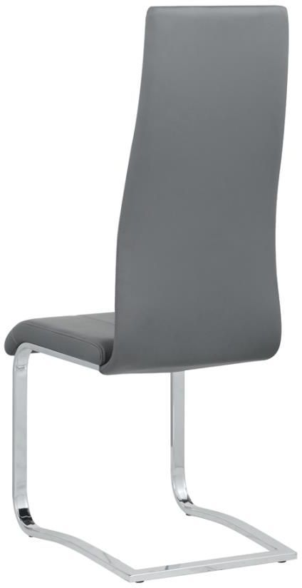 Coaster® Montclair 4-Piece Grey/Chrome Upholstered High Back Side Chairs-1