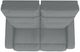 La-Z-Boy® Baron Graphite Power Wall Reclining Loveseat with Headrest-5