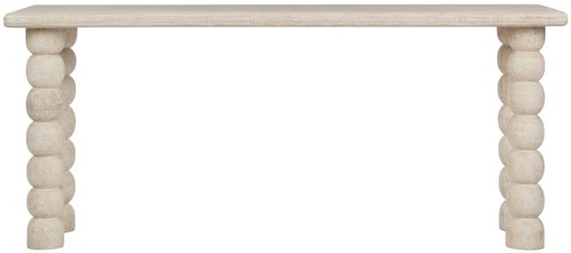 Classic Home Adir Cream Rectangle Console Table-2