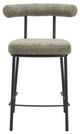 Zuo® Modern Kede Black/Green Tweed Counter Stool-1