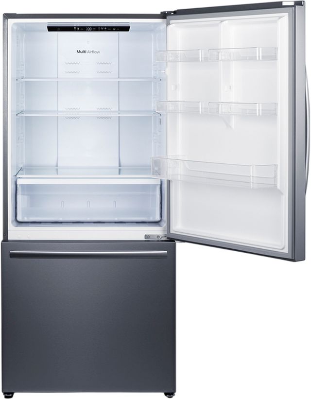Summit® 31" 17.2 Cu. Ft. Stainless Steel Counter Depth Bottom Freezer Refrigerator-3