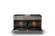 Viking® 5 Series 60" Nantucket Pro Style Dual Fuel (NG) Range with Brushed Brass Trim-1