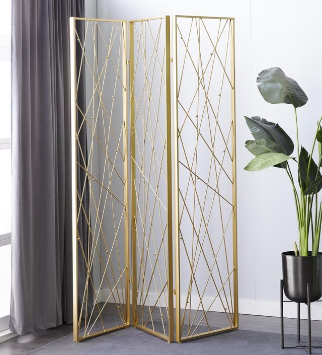 Deco Marche Gold Room Panel Screen Divider-3