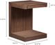 Moe's Home Collection Zio Walnut Brown Side Accent Table-4