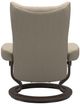 Stressless® by Ekornes® Customizable Wing Small Manual Recliner and Ottoman with Classic Base-4