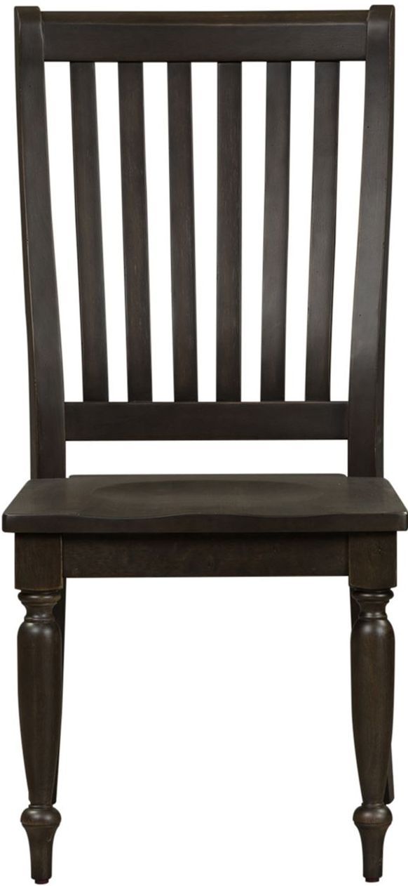 Liberty Furniture Harvest Home Chalkboard Slat Back Side Chair-3