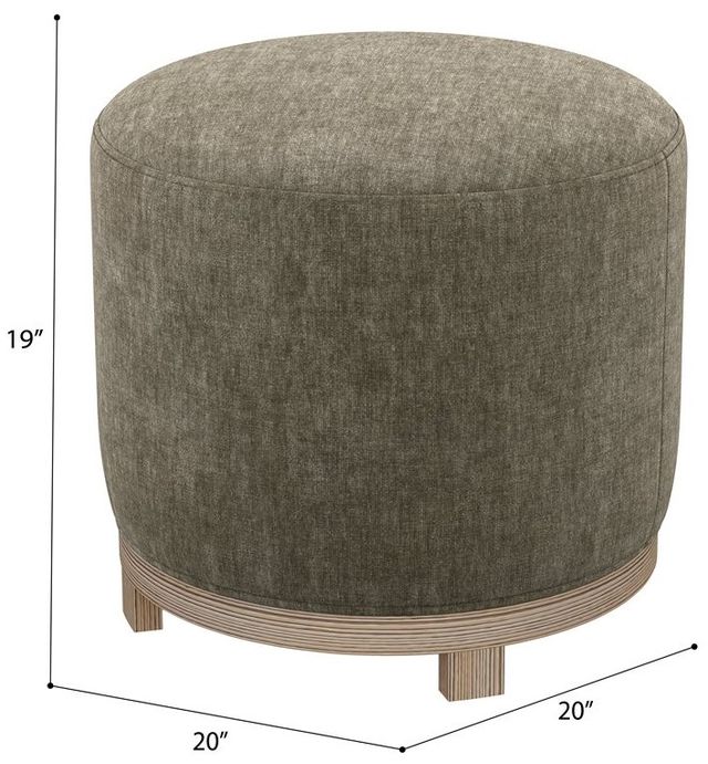 Emerald Home Lana Mineral Swivel Ottoman-2