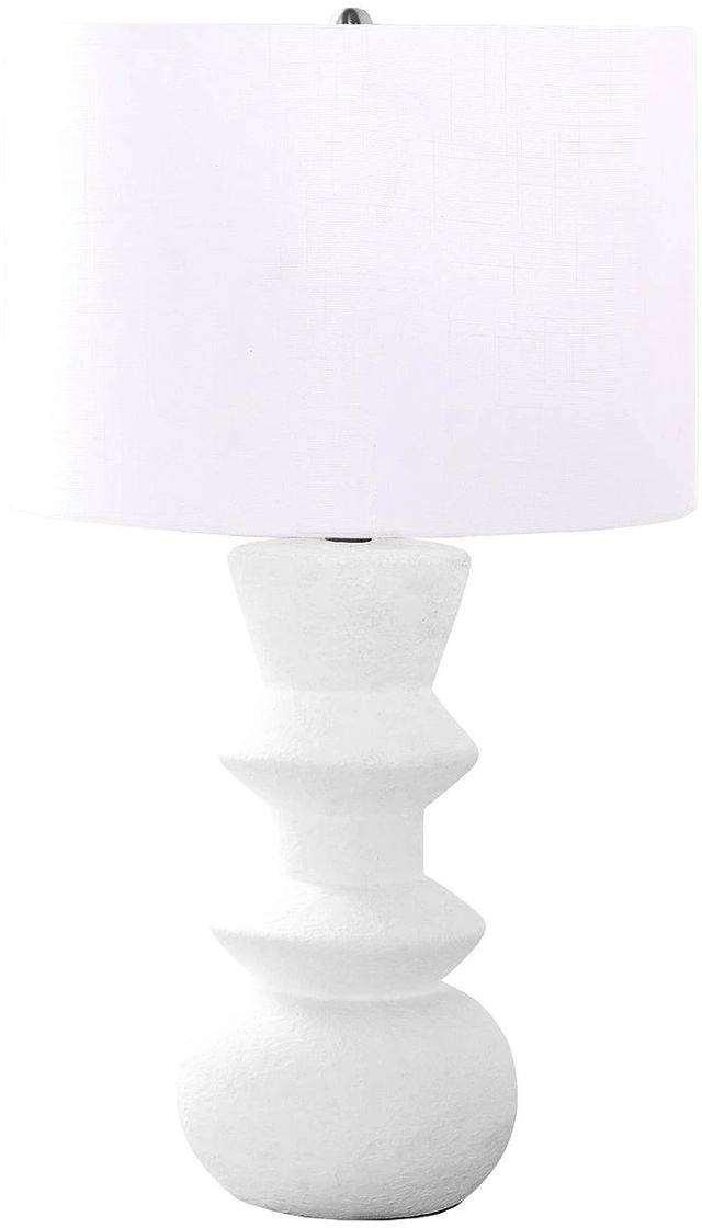 Monarch Specialties Inc. Cream Ceramic Table Lamp-0