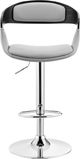 Armen Living Benson Gray/Chrome Adjustable Bar Stool-2