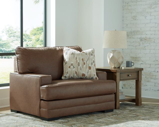 Benchcraft® VillaCourt Caramel Chair and a Half-2