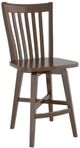 Canadel® Canadel Cognac Washed Wood Fixed Stool-0