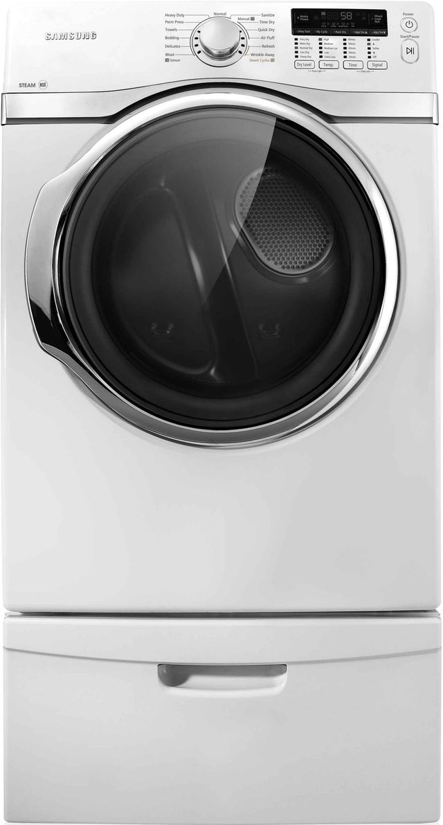Samsung 7.4 Cu. Ft. White Electric Dryer-1