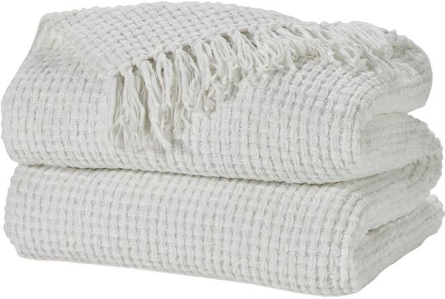 Nourison Home™ Lifestyle White 70"x103" Throw Blanket-0