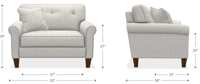La-Z-Boy® Laurel Dove Chair and a Half-2