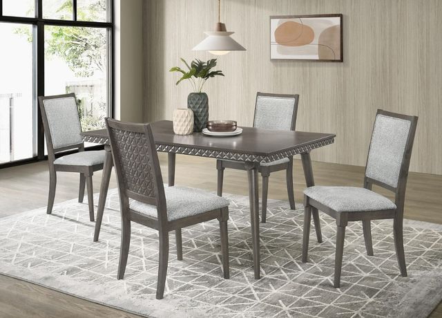 Coaster® Onslow 5-Piece Beige/Dark Brown Dining Set-3