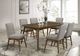 Elements International Malibu 5-Piece Gray/Walnut Dining Set -4