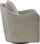 Olliix by Madison Park Grey Multi Brianne Slub Weave Wide Seat Swivel Arm Chair-3