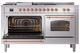 Ilve® Nostalgie II Series 60" Stainless Steel Pro Style Dual Fuel Range-3