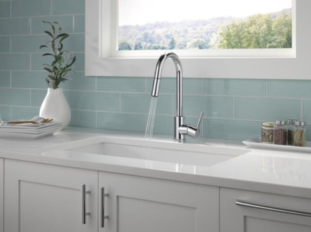 Peerless Precept® Chrome 16" Single Handle Pull-Down Kitchen Faucet-3