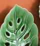 A & B Home Green Leaf Small Decorative Plate-2