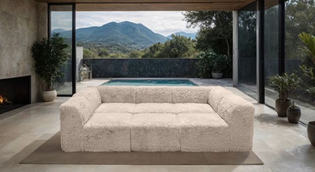Furniture of America® Nappi Taupe Daybed-2