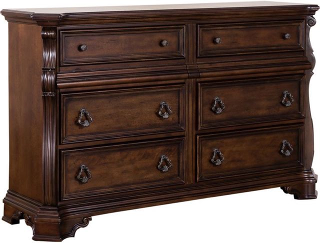 Liberty Furniture Arbor Place 4-Piece Brownstone Queen Sleigh Bedroom Set-3