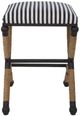 Uttermost® Braddock Black/Cream/Natural/Navy Backless Counter Stool-3