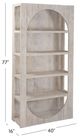 Bassett Mirror Bali White Wash Bookcase-3