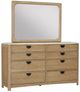 Parker House® Escape Glazed Natural Oak Dresser and Mirror-0