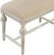Furniture Classics Beatrice Soft White Hand Carved Bench-2