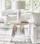 Bernhardt Solaria Dune Side Table with Nickel Base-1
