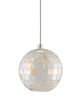 Currey & Company Finhorn Painted Silver/Pearl 1-Light Multi-Drop Pendant-1
