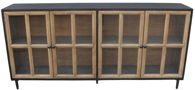 Nest Home Collections Camden Espresso/Natural Long Cabinet-2