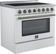 FORNO® Paolo Alta Qualita 36" White Pro Style Electric Range-2