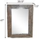 A & B Home Rustic Brown Mirror-3