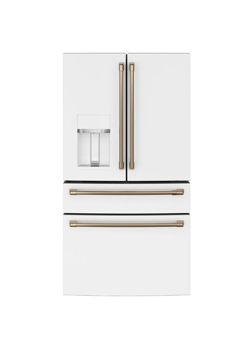 Café™ 36" 27.6 Cu. Ft. ENERGY STAR® Matte White 4-Door French Door Refrigerator-0