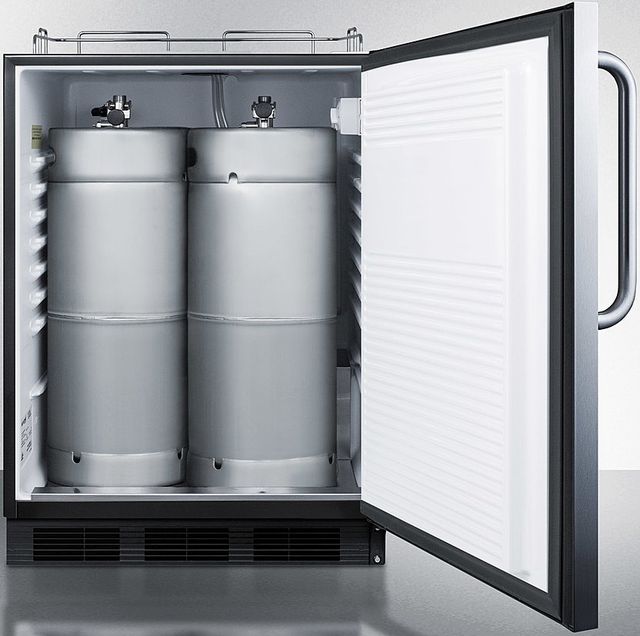 Summit® Commercial Series 5.5 Cu. Ft. Stainless Steel Beer Cooler/Kegerator-3