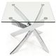 VIG Furniture Modrest Pyrite Modern Chrome/Clear End Table-0