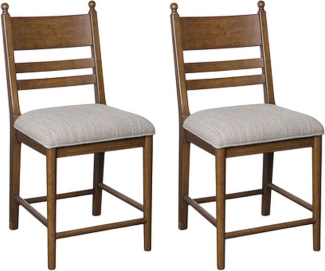 Signature Design by Ashley® Chadworth Brown Upholstered Bar Stool-2