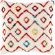 Surya Nettie Bright Red 20"x20" Toss Pillow with Down Insert-0