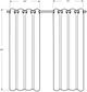 Monarch Specialties Inc. 2-Piece Ivory 52" x 84" Room Darkening Curtain Panel Set-2