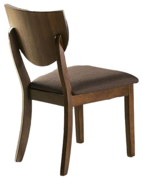 Furniture of America® Marina 2-Piece Dark Chocolate/Walnut Side Chair Set-1