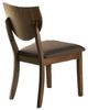 Furniture of America® Marina 2-Piece Dark Chocolate/Walnut Side Chair Set-1