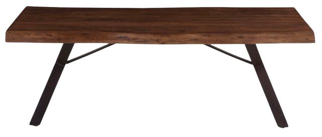 Home Trends & Design London Loft Antique Zinc/Walnut Coffee Table-1
