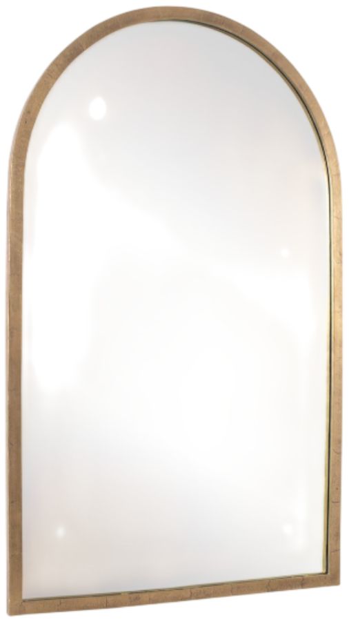 Uttermost® Vestry Antique Brass Arch Mirror-3